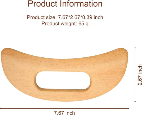 Wooden Guasha Massage Tool for Body, Lymphatic Drainage and Muscle Relaxation, Wooden Massager Therapy Release for Back, Legs, Arms,Neck,Shoulder ...