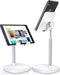 LISEN Desk Organizers and Accessories Workspace Cell Phone Stand White Height Angle Adjustable Stable Holder Sturdy Stand for 4-10in iPhone 13 Pro...