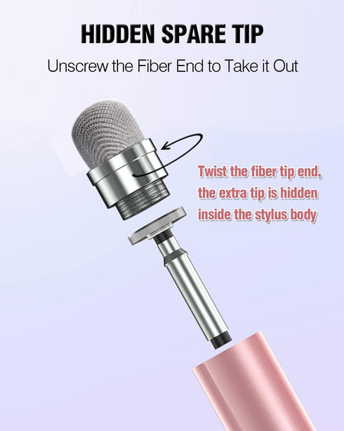 Stylus Pen for Touchscreen, 2 in 1 Stylists Pens Compatible with All Touch Screens Devices, Tablets, iPhone, iPad, Android, Computer, Laptop, Fine...