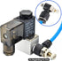 TAILONZ PNEUMATIC 3 Pack SL6-M5 Push to Connect Air Line Fitting Air Flow Control Valve 6MM od M5 Npt Elbow 90 Degree Air Speed Control Valve Fitt...