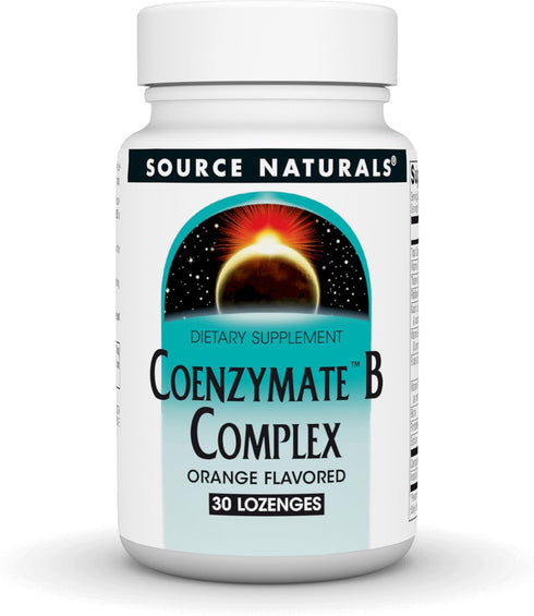 Source Naturals Coenzymate B Complex - Orange Flavor That Melts in Mouth - B Vitamins - 30 Lozenges...