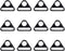 12Pcs 1-1/4" Triangle Buckle Adjuster D Ring for Strap purse bag hardware accessories...