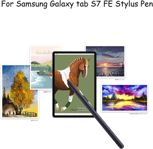 2 Pack Galaxy Tab S7 FE S Pen for Samsung Galaxy Tab S7 FE Stylus Pen, Galaxy Tab S7 FE Stylus Pen Replacement for Samsung Galaxy Tab S7 FE Pen (B...