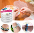 0.6mm/4 Rolls Elastic Stretch Thread for Bracelets, Transparent Beading String with 2 Sizes Big Eye Bead Needles and Needle Bottle, Clear Stretch ...