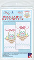 Jack Dempsey Needle Art Basket of Daisies Decorative Hand Towels......
