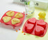 Webake Silicone Heart Mold Heart Shaped Small Cake Pans Muffin Cupcake Mold Tray for Baking, Jelly Pudding Jello Soap Bath Bombs 4 Cavity, 2 Pack...