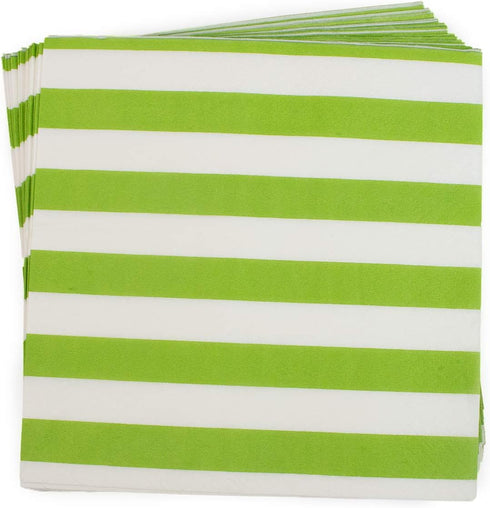 Disposable Striped Chevron Polka Dot Green Paper Party Napkins 60 Count...
