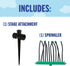 Super Soaker Lawn Sprinkler for Kids - Kids Outdoor Toys - Wire Inserts in Each Tube to Direct Water Stream...