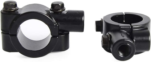 7/8" Handlebar Mirror Mount Clamps Accessories Black Motorcycle Rearview Side Mirrors Adapter(10mm)...