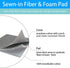 Dalykate 15x54 Ironing Board Cover and Pad with Elastic Edge and Scorch and Stain Resistant Thick Padding Ironing Board Covers 4 Fasteners and Pro...