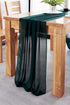 Dark Green Table Runner Chiffon Fabric Sheer 27X120 inches Long Table Linen for Wedding Party Banquets Bridal Home Table Arches Cake Table Decorat...