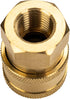 Simpson Cleaning 7100021 Replacement QC Socket for Pressure Washer Extension Wands Up to 4500 PSI, Brass, 1/4-Inch FNPT, Gold...
