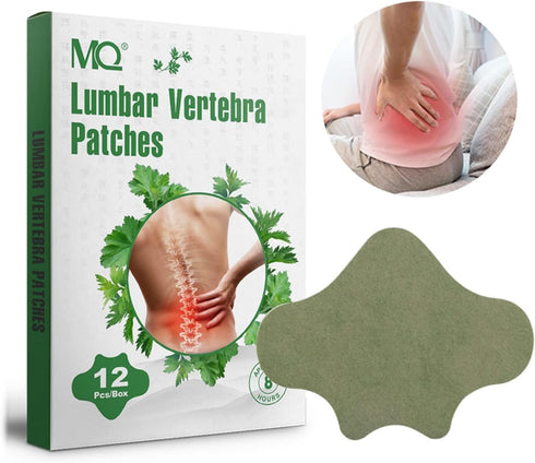 MQ 12 Count Lumbar Patches, Heat Patches for Lumbar, Lumbar Relief Patches, Warming Herbal Patches Long-Lasting Relief for for Lumbar, Knee, Back,...