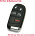 LemSa 2Pcs Rubber Silicone Key Fob Case Cover Bag for Jeep Grand Cherokee,fit for Dodge Challenger Charger Dart Durango Journey,fit for Chrysler 3...
