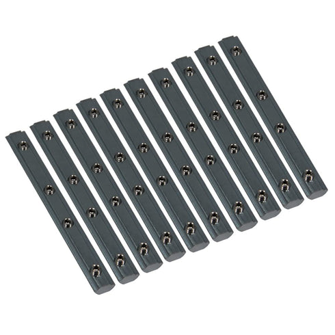 Straight Line Connector 3.9"Joint Bracket with M5 Screw for 0.24" Slot 2020 Series Aluminum Extrusion Profile, 10pcs/Pack (Black-Straight Bracket-...