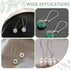 1 Box 120Pcs Kidney Earring Finding Teardrop Earring Wires Stainless Steel U Shaped Hoop Wires Long Earring Hooks Dangle Silver Earring Wires for ...