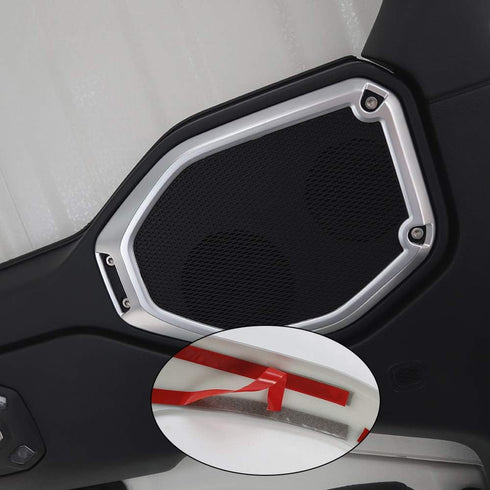 Voodonala for Jeep JL Top Speaker Audio Surround Trim for 2018 2019 Wrangler JL JLU 2020 Gladiator JT Trunk Silver...