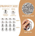 Fashewelry 200pcs 304 Stainless Steel Round Beads Flat Round Spacer Beads 6mm Metal Loose Beads for DIY Beading Bracelet Necklace Jewelry Making H...