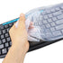 Silicone Keyboard Protector Skin Cover Compatible with Logitech MK295 MK275 K200 MK200 K260 MK260 K270 MK270 Desktop Keyboard (Clear, Compatible f...