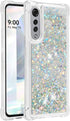 Fit for LG Velvet 5G Fashion Cute Phone Case,Quicksand Flowing Glitter Bling Flowing Liquid Floating Shiny Sparkle Soft TPU Protective Girls Women...