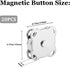 20 Sets Magnetic Snaps Button for Purse Handbag Wallet Overcoat Bag 19 mm Silver Fasteners Snap Buttons (19mm)...