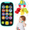 Baby Cell Phone Toys for 1 Year Old Gifts,First Learning Baby Toy for 12-18 Months,Educational Preschool Pretend Play Set with Flashing Lights and...