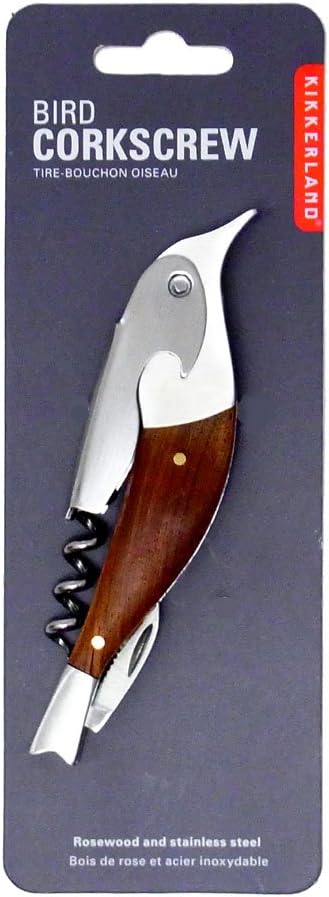 Kikkerland Corkscrew Wood Sparrow, 1 EA...