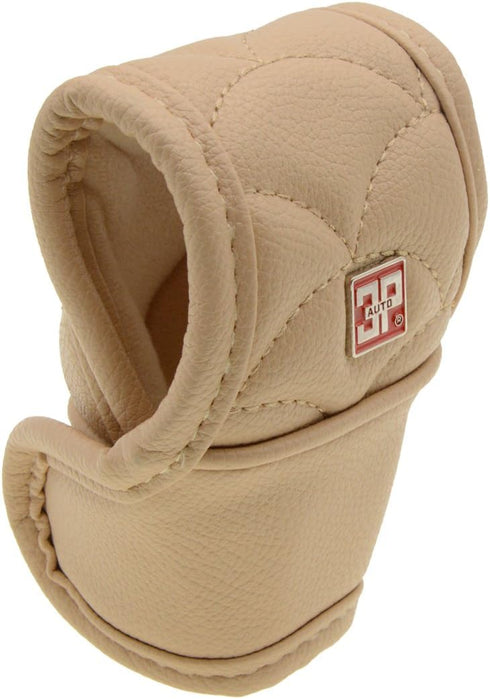 Universal Manual Automatic Car Auto Gear Shift Knob Cover Boot Sleeve Beige...