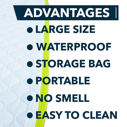 Portable Changing Pad - Waterproof Baby Changing Mat - Large Size 25.5”x31.5”- Foldable Wipeable Diaper Changing Pad - Change Diaper in Any Places...