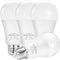 Dusk to Dawn Light Bulbs, Sensor E26 LED Bulb 9W (60W Equivalent), 825LM, 2700K Soft White, Auto On/Off light bulbs for Outdoor Lighting, 4-Pack...