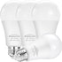 Dusk to Dawn Light Bulbs, Sensor E26 LED Bulb 9W (60W Equivalent), 825LM, 2700K Soft White, Auto On/Off light bulbs for Outdoor Lighting, 4-Pack...