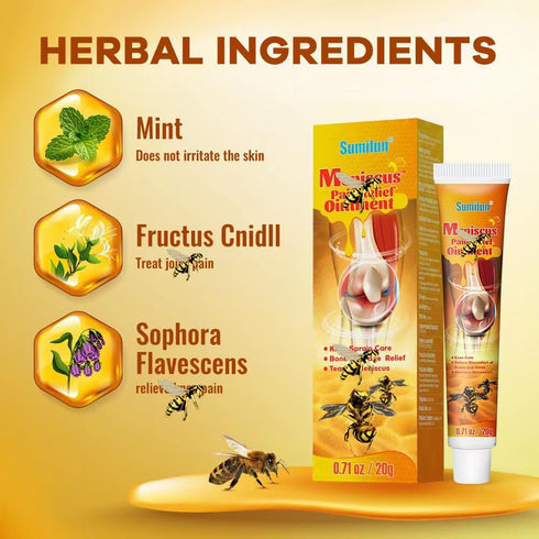 Bee Venom Relief Cream, Joint & Muscle Soothing Bee Venom Cream, New Zealand Bee Venom Gel (2 Pcs)...