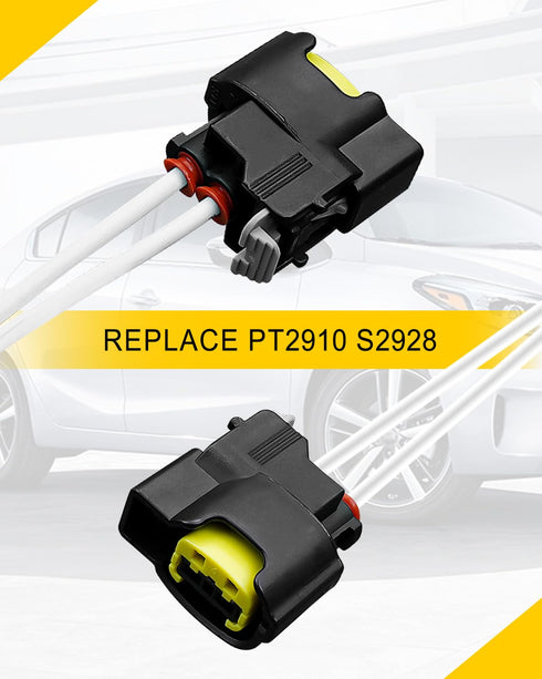 1 Pcs Electrical Ignition Coil Connector Plug Harness with Terminals Fit for Hyundai Accent Elantra Sonata Tucson Veloster Kia Forte Koup Optima R...