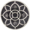 Bezelry 12 Pieces Lotus Blossom Metal Shank Buttons. 20mm (3/4 inch) (Antique Silver)...