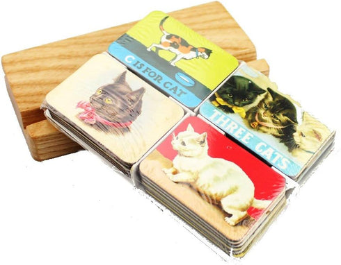 Cat Fridge Magnets Refrigerator Magnet Magnetic Souvenirs Mini Small Vintage Retro for Stainless Steel Board Kitchen car Office Set of 24...