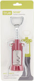 True Soar Winged Corkscrew Wine Opener Manual, Heavy Duty Stainless Steel Cork Openers in Chrome Finish, Home Bar Accessories Bar Tools, Set of 1 ...