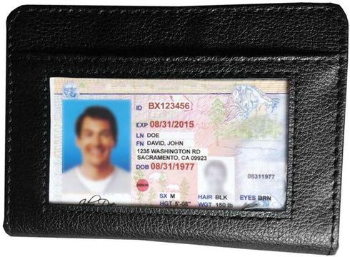 Credit Card Holder Wallet RFID Blocking Leather Wallet for Men and Women with Zipper, Huge Storage Capacity...