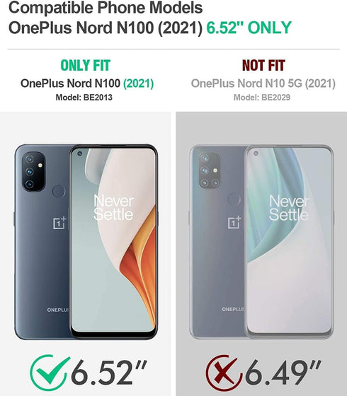 MaiJin Case for OnePlus Nord N100 (6.52 inch) Soft TPU Rubber Gel Bumper Transparent Back Cover...