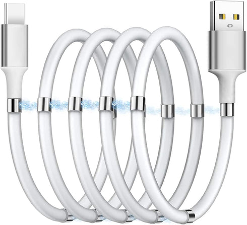 Magnetic Charging Cable,(3FT) Super Organized Charging Magnetic Absorption Nano Data Cable for Galaxy S21/S20 Ultra S10 S10E S9 Note 20 10 9 8 Pix...