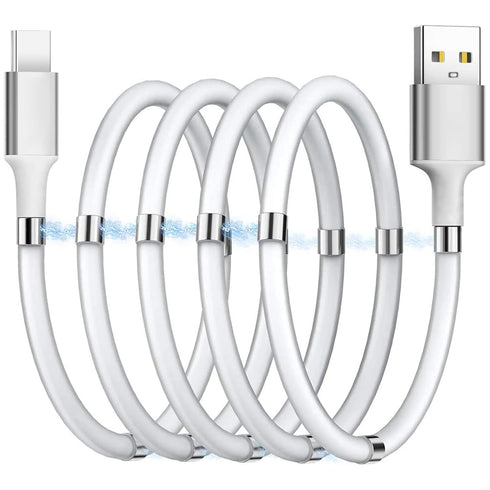 AICase Magnetic, (3FT) Super Organized Charging Magnetic Absorption Nano Data Cable for Galaxy S21/S20 Ultra S10 S10E S9 Note 20 10 9 8 Pixel, LG ...