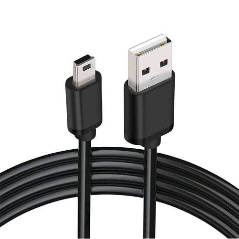 Mini USB to Mini B Data Cable – Mini B Cable with Ultimate Data Sync & Charging Quality Compatible with PS3, Dash Cam, Digital Cameras, PDA, Scann...