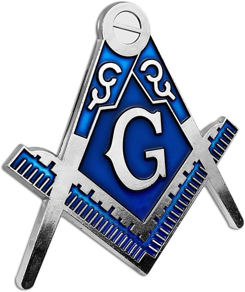 Masonic Square & Compass Car Metal Auto Emblem...