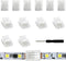 VIPMOON 12Pcs 3Pin LED Strip Light Connectors Strip to Strip Quick Connection for 10mm Wide Waterproof or Non-Waterproof WS2811 WS2812B Gapless So...