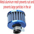 ESUPPORT Universal 12mm Mini Blue Cone Cold Air Intake Filter Turbo Vent Breather Car...
