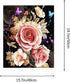 ACENGXI Butterfly DIY Paint by Numbers Kits for Adult Kids Butterfly Flowers Paint by Numbers Flower Butterfly Acrylic Painting Paint by Number Ki...