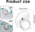 Sibba Cell Phone Rings Holder Hooks 2 PCS Hand Grip Car Mount Accessories Kickstand Case Finger Stand Supports Cellphone Socket Attachment Back St...