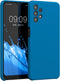 kwmobile Case Compatible with Samsung Galaxy A32 5G Case - TPU Silicone Phone Cover with Soft Finish - Blue Reef...