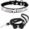 Dogs Kingdom Full Shining Rhinestone Dog Collar Leash Set, Holiday Bow Tie Crystal Dog Kitten Puppy Costume Outfits Accessories, Soft and Adjustab...