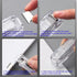 1 Piece Portable Transparent Plastic Handheld Paper Clam Dispenser Paper Clipper with 50 Metal Refill Clips for School Office...