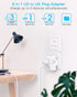 US to UK Ireland Travel Plug Adapter, Type G Power Plug Adapter with 3 Outlets 3 USB Ports(2 USB C), European Travel Plug Adapter for USA to Engla...